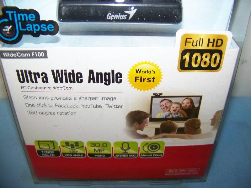 lot 90 image: Genius, Full HD (1080p), Ultra Wide Angle Lens, PC Conference Webcam - NEW in Original Packaging
