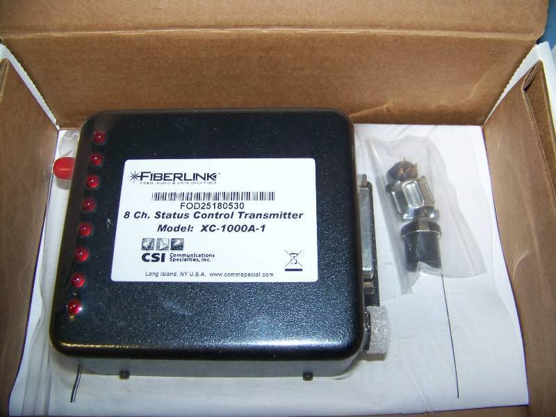 lot 108 image: (2) CSI, Fiberlink, 8-Channel, Status Control Transimmters - NEW in Original Boxes