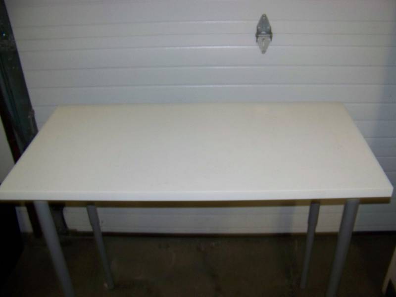 lot 155 image: White, Adjustable Height, Work  Home  Office  School, Table
