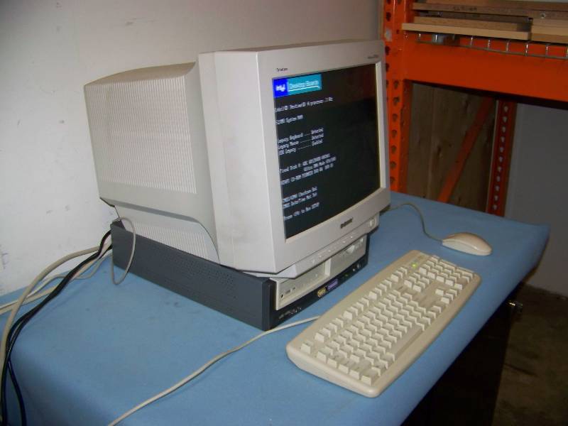 lot 117 image: Intel, Desktop Computer, Sony Monitor, Mouse and Keyboard