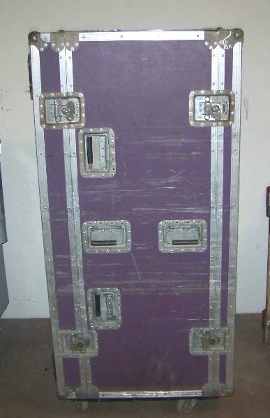 lot 125 image: Slamhammer, Custom Road Case with Removable Front and Back Panels and Rack Rider, Power Conditioner  Light Module