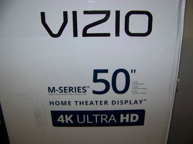 lot 2 image: 50, Vizio, M-Series, 4K Ultra HD, Home Theater Display, LED Television  TV - NEW in Original Box