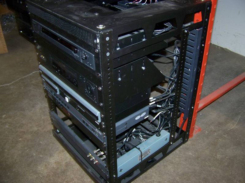 lot 65 image: Middle Atlantic, Audio  Video (AV), Equipment  Component Rack with various Components included