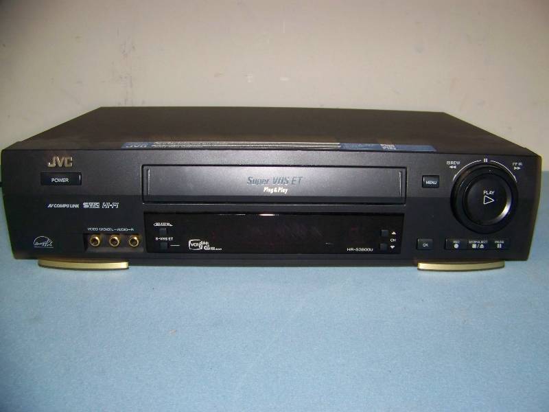 lot 161 image: JVC, VCR with Remote Control and National Geographic, VHS Tape Collection