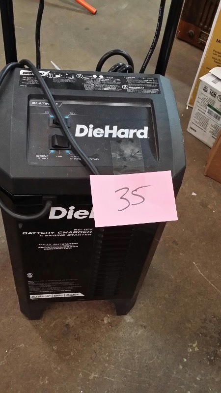 lot 35 image: DieHard Platinum 275A Wheeled Battery Charger & Engine Starter