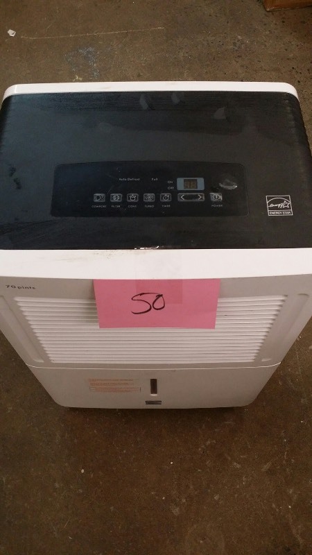 lot 50 image: Kenmore KM70 Kenmore 70 Pint Dehumidifier