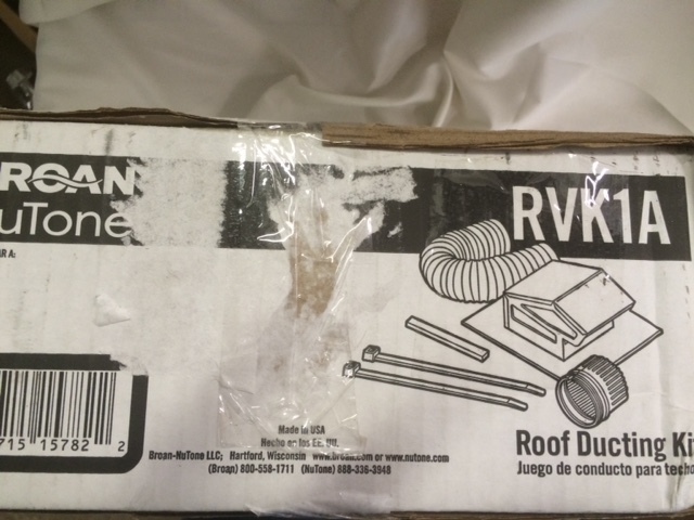 lot 80 image: NuTone Broan roof duct