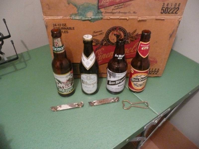 lot 12 image: Beer Bottle Collection With Vintage Bottle Openers - See Pictures