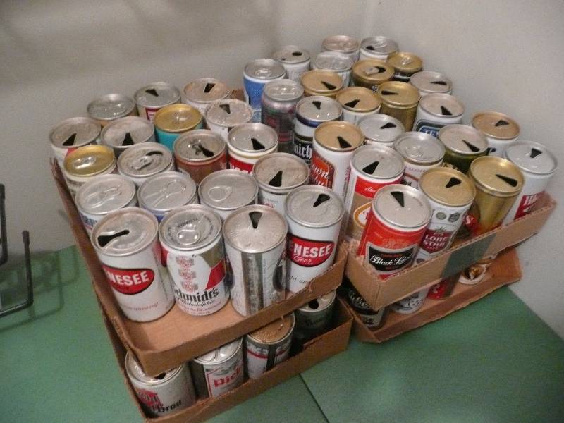 lot 13 image: Vintage Beer Can Group - Some Rare - See Pictures