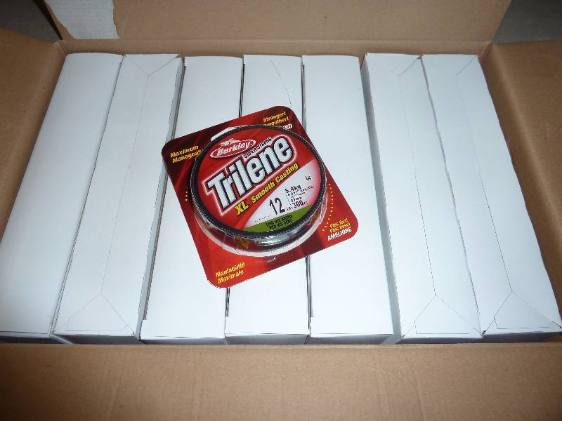 80 Berkley Trilene 12# Low Vis Green Fishing line  330 yds