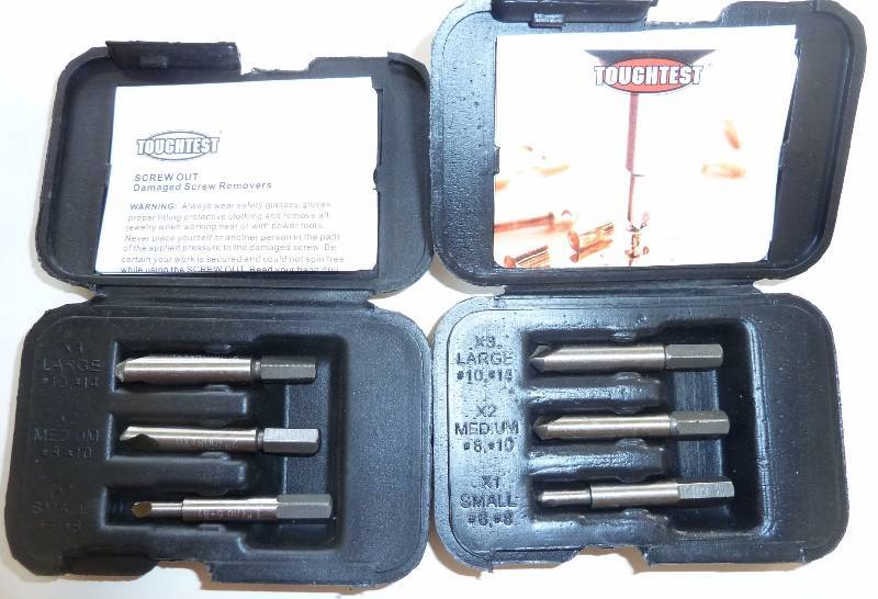 120 screw extractor sets - remove screws with broken or stripped heads
