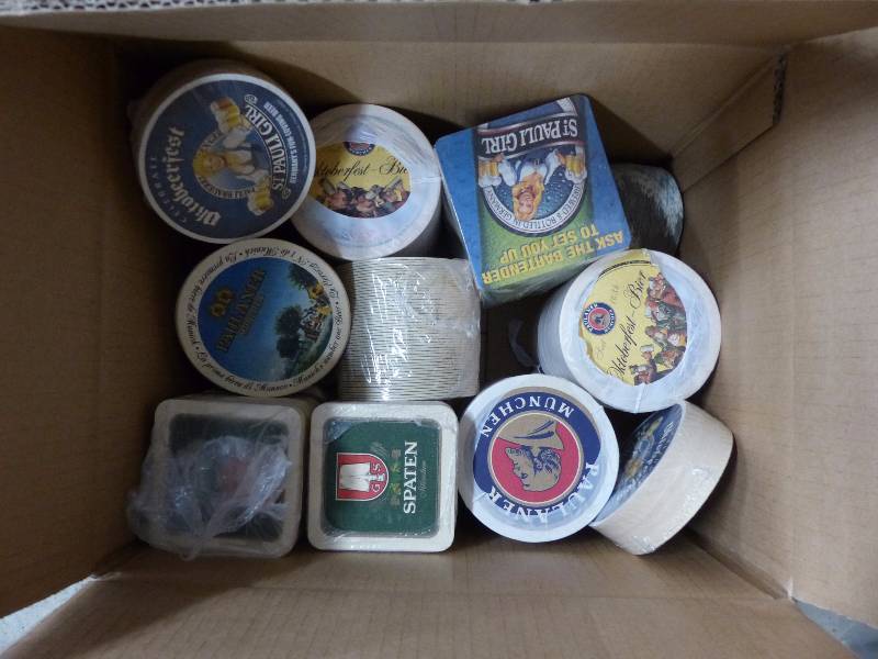 over 1,000 beer coasters