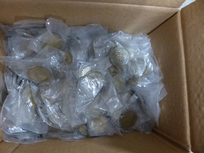 approx 250 whitetail deer collector coins, individually bagged