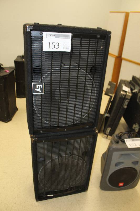 lot 153 image: Lot of (2) EV Eliminator Monitor 2-Way Speakers