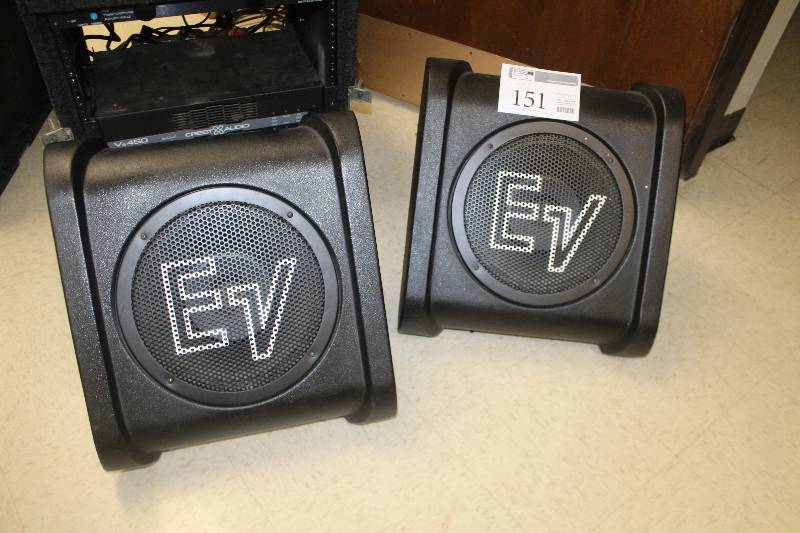 lot 151 image: Lot of (2) EV Eliminator Monitor 1-Way Speakers