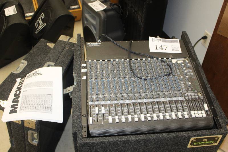 lot 147 image: Mackie Pro 16-Channel MicLine Mixer w Owners Manual