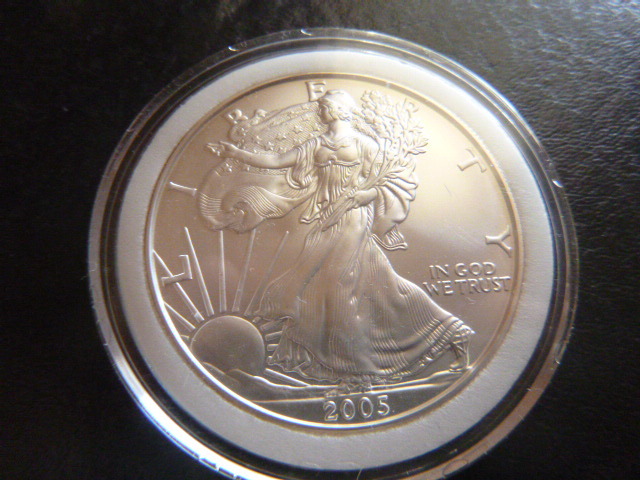 2005 Silver American Eagle Dollar