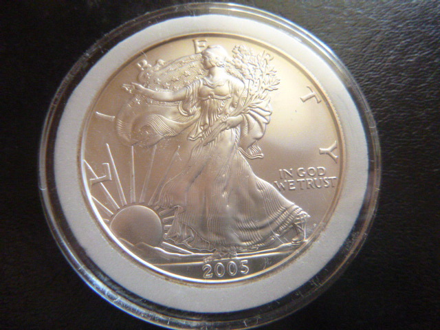 2005 Silver American Eagle Dollar