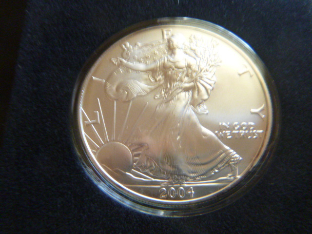 2004 Silver American Eagle Dollar