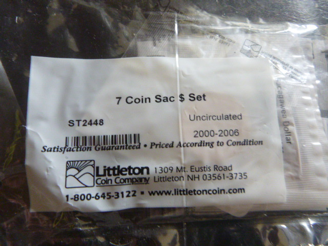 7 Coin Sacagawea Dollar Set
