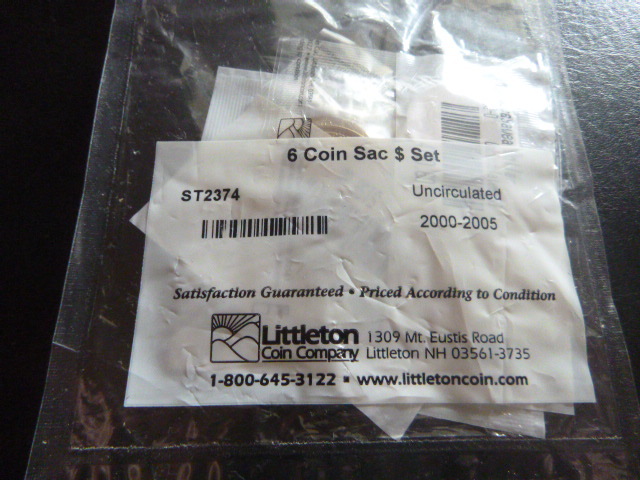 6 Coin Sacagawea Dollar Set