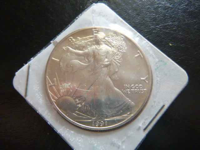 1991 Silver American Eagle Dollar