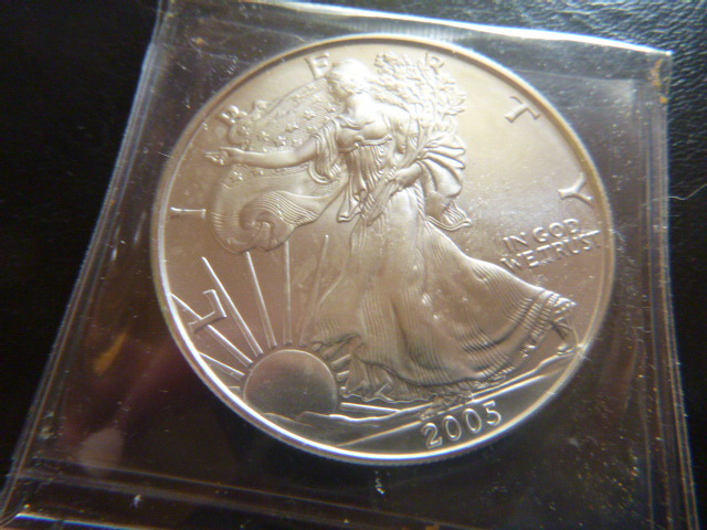 2005 Silver American Eagle Dollar