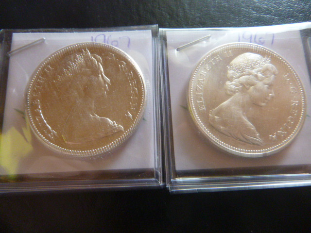 2 1867-1967 Canadian Silver Dollar Flying Goose