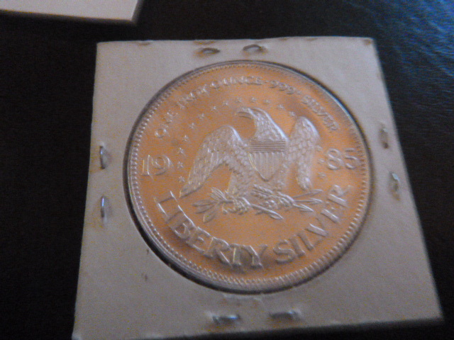 1985 Liberty Silver Coin