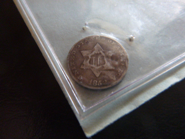 1852 Three Cent Silver Coin