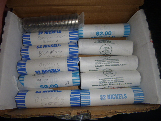 $22 of 2005 D Buffalo Nickels and $2 of Nickels
