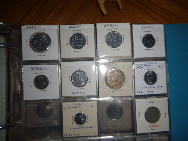 3 Ring Binder Full of Old Foreign Coins