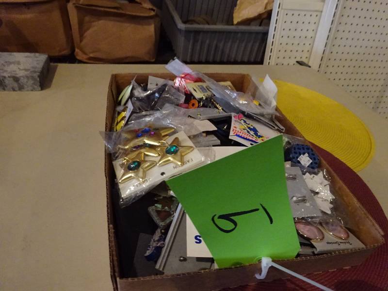lot 9 image: Flat of New Costume Jewelry and KnickKnacks