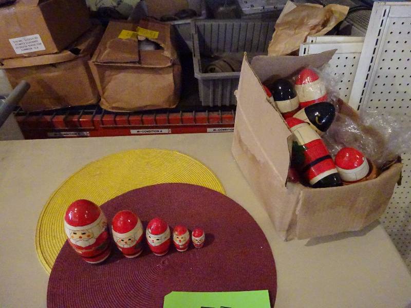 lot 33 image: Lot of Stacking Santas
