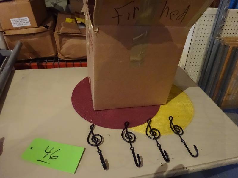 lot 46 image: Huge Lot of Treble Clef Wall Hooks