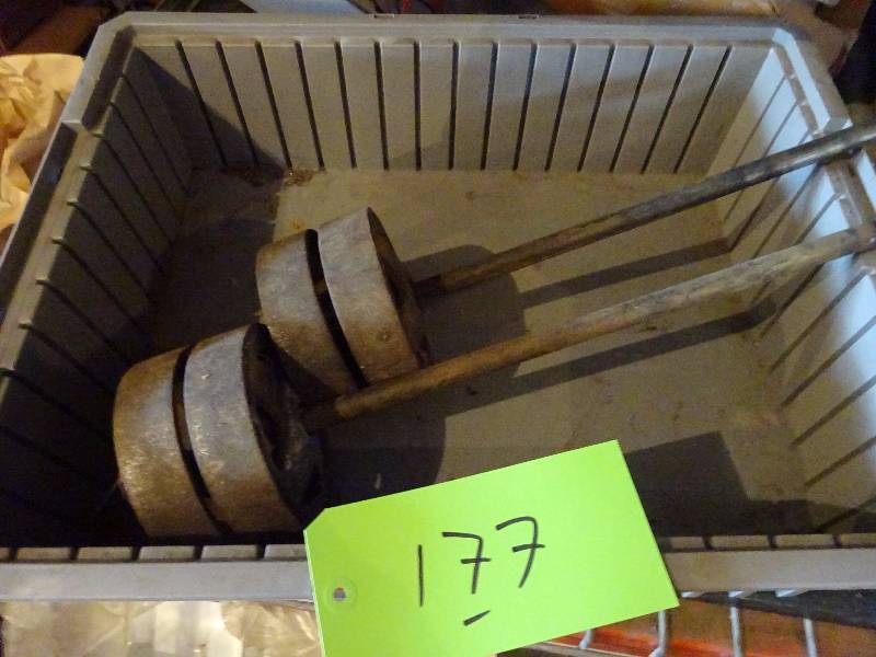 lot 177 image: Cast WheelsAxels
