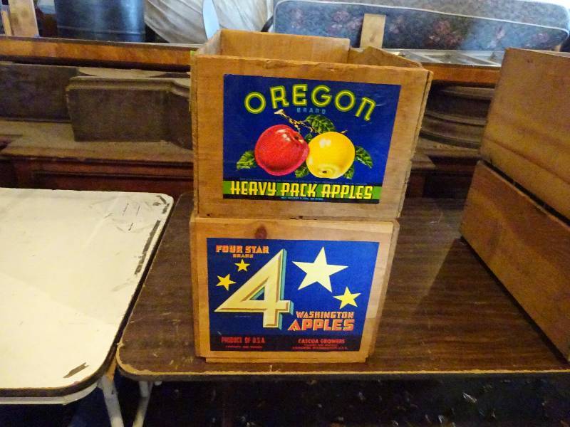 lot 202 image: Two Wood BoxesCrates