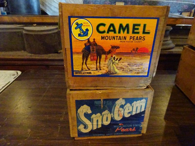 lot 203 image: Two Wood BoxesCrates