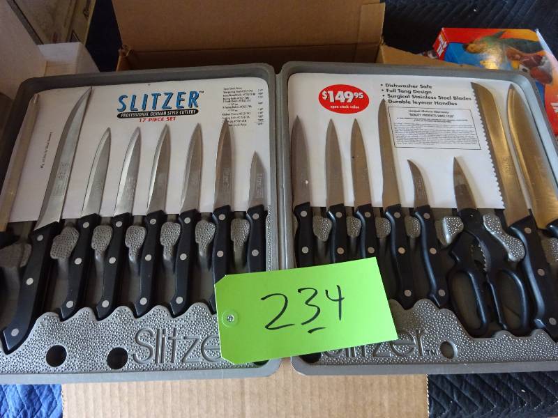 lot 234 image: Knives, Thermostat,Space Bag, XL Bags