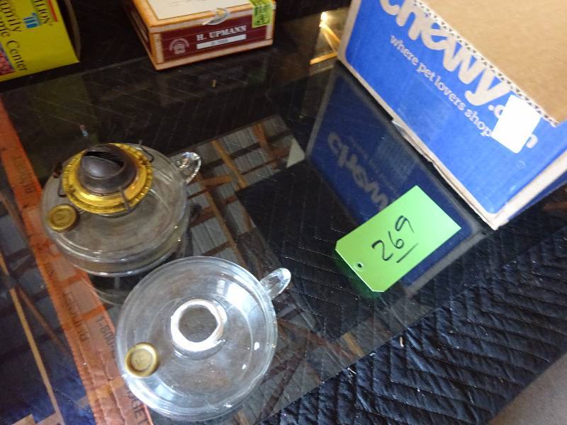 lot 269 image: Two Vintage Oil Lamps