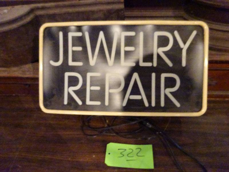 lot 322 image: Jewelry Sign