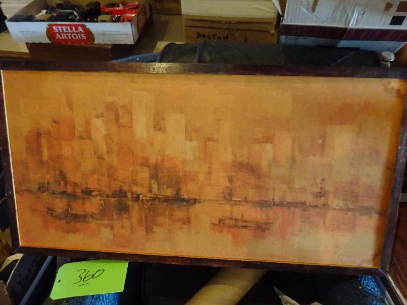 lot 360 image: 2 Vintage  and Unusual Art Pieces