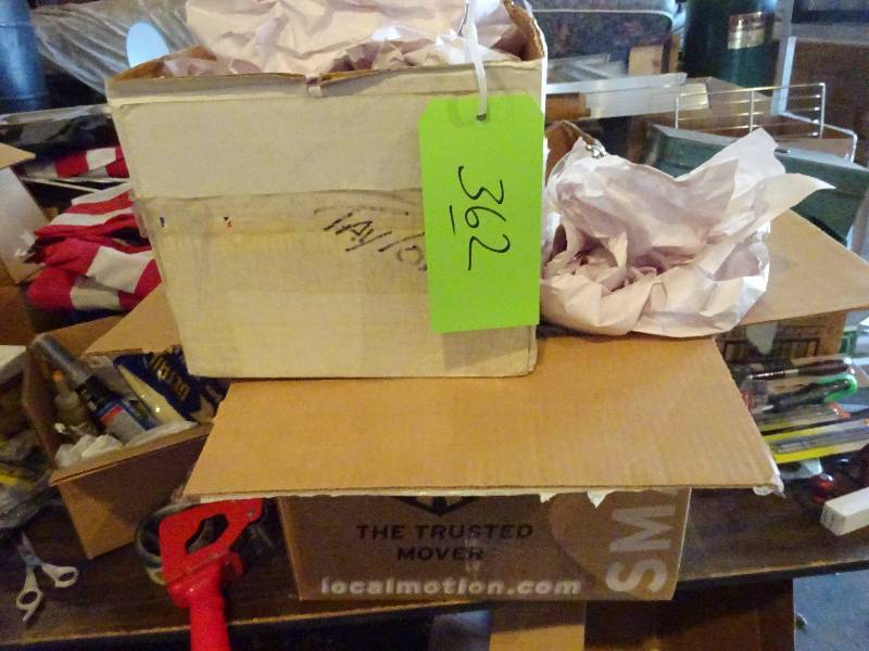 lot 362 image: Huge Lot Brown Glassware