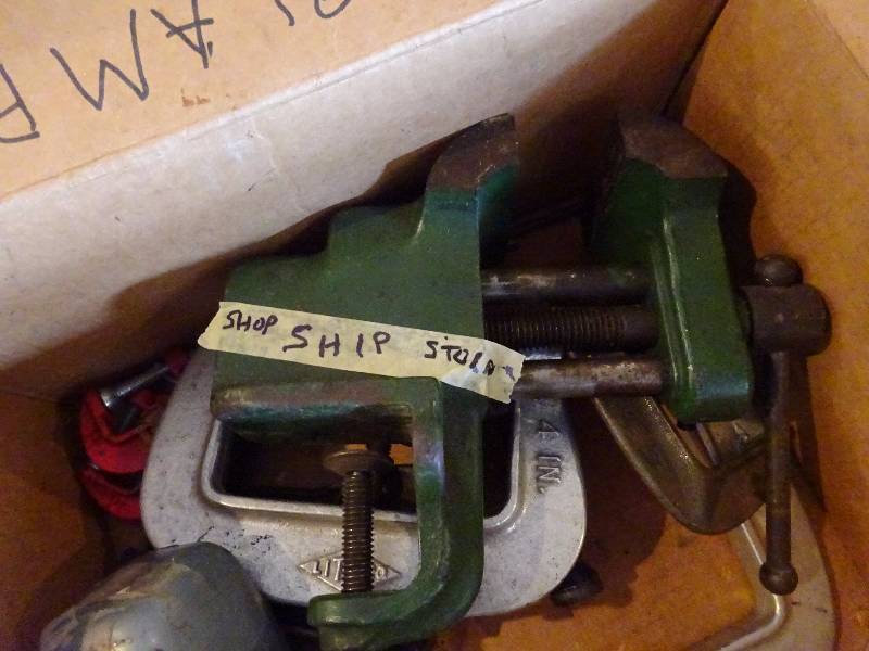 lot 363 image: Tools,Clamps, Vise, Toolbox