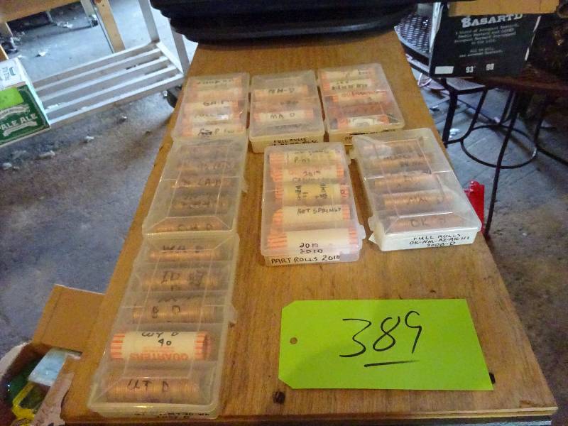 lot 389 image: 35 Rolls of Collectable Quarters