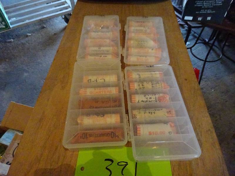 lot 391 image: 21 Rolls of Collectable Quarters