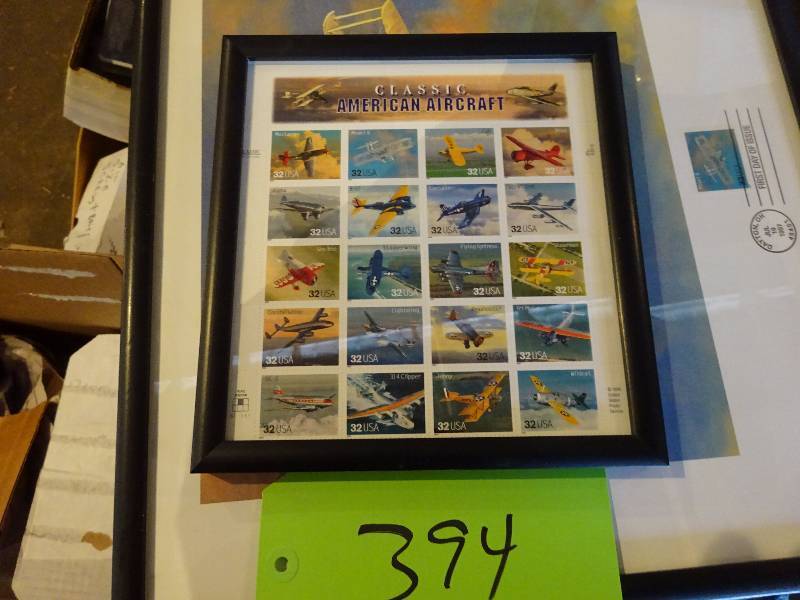 lot 394 image: Airplane Stamps and  Prints