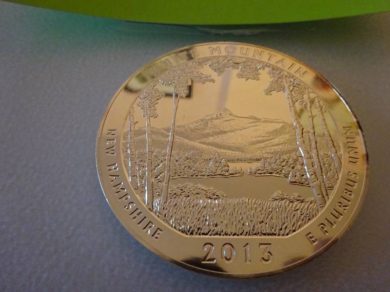 lot 345 image: 5oz Sterling Quarter Replica