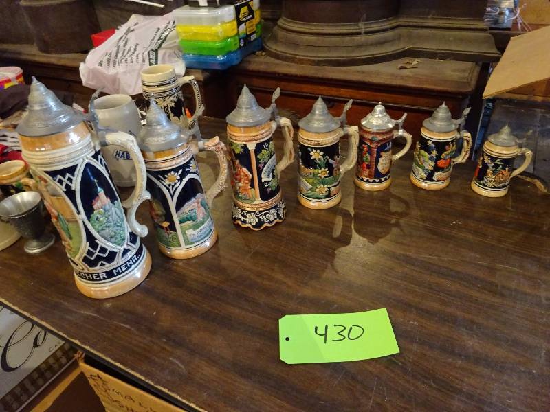 lot 430 image: 7 Covered Beer Stiens