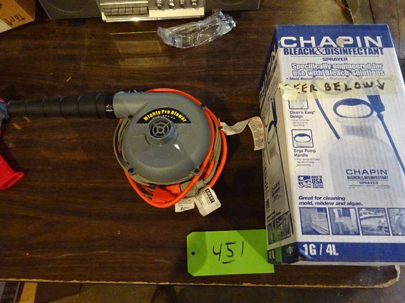lot 451 image: Mighty Blower, Bleach Sprayer